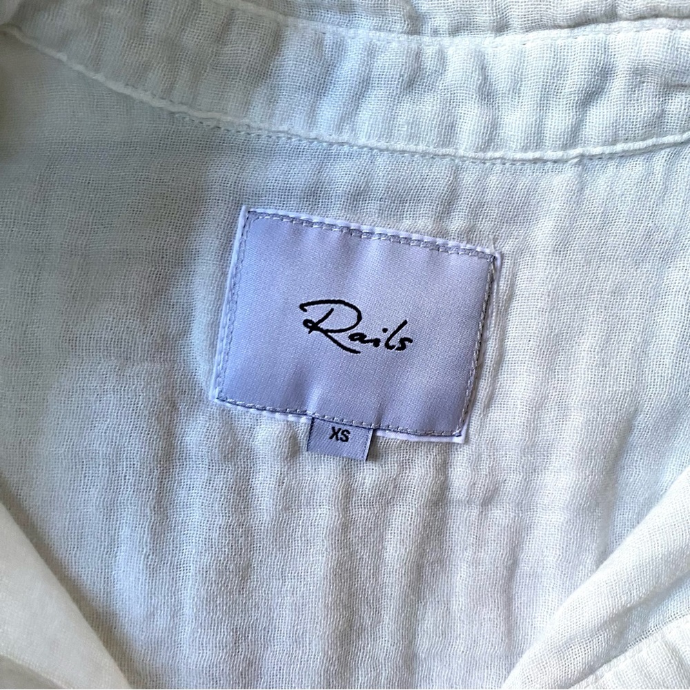 Rails Ellis Button Down Blue Mint Ombre Dip Dye T… - image 5